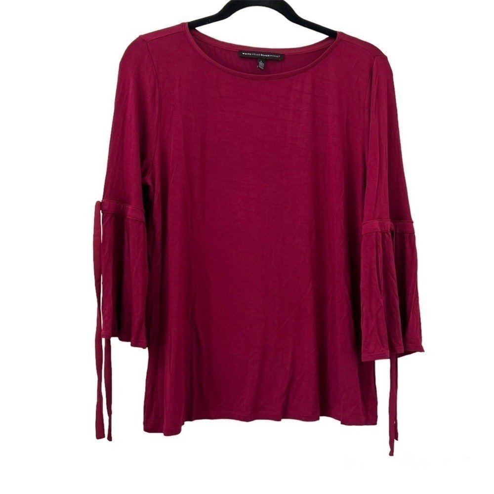 White House Black Market Red Blouse